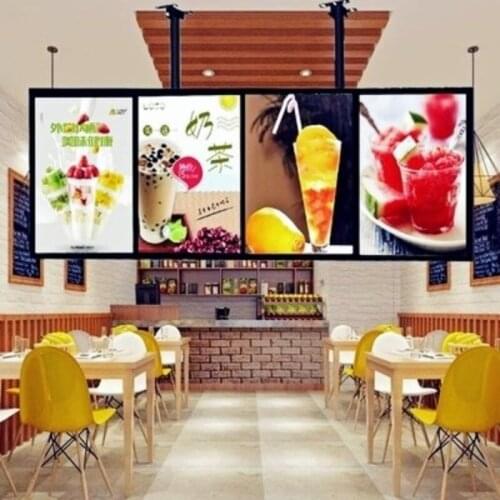 Order LED light box menu. Advertising display board. Price list. Wall hanging magnetic suction TV light box. Customizable size