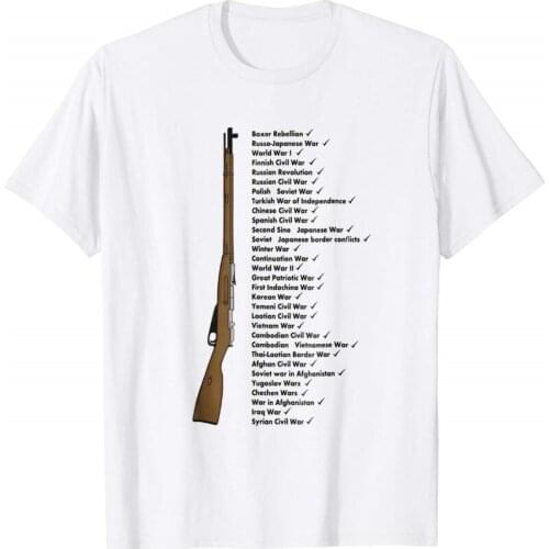 Summer 2019 Short Sleeve Plus Size Print Men T-Shirt Summer Mosin Nagant War Legacy Shirt Design Shirts