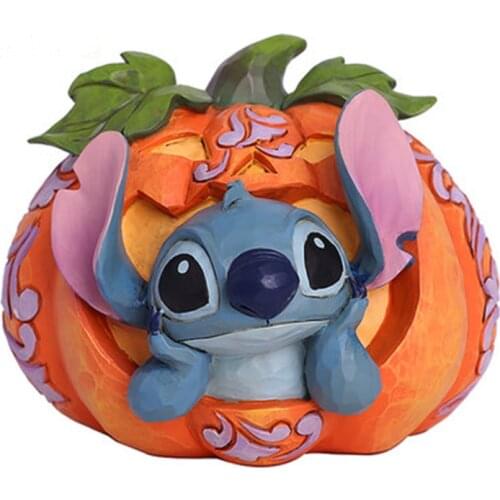 New Disney Stitch resin statue of interstellar baby in pumpkin decoration Halloween gift AG2349