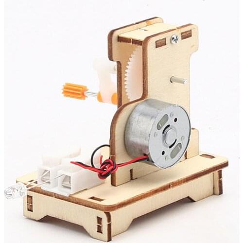 Educational Toy Collective Intelligence Development Wood Manual Generator Toy Kit for Kid