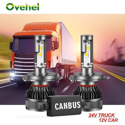OVEHEL 110W 30000LM 6000K 9006 HB4 9005 HB3 H1 H8 H7 H4 H11 H9 9012(HIR2) Led Car Headlight Canbus Light 3570 CHIP 24v For Truck