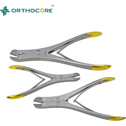 Plate pin cutting plier tc gold implant cutter side and end cutting veterinary orthopedic instruments