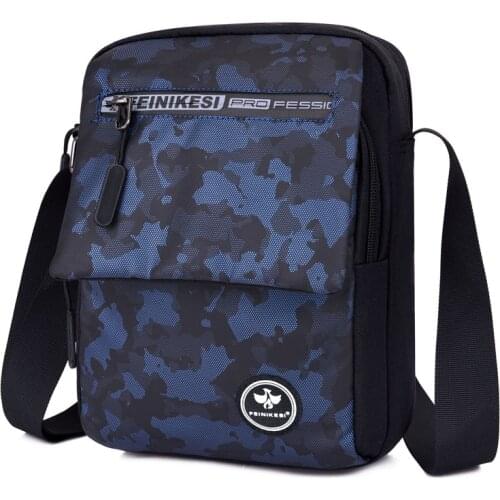 Simple Messenger Bags For Men Casual Crossbody Bag Camouflage Canvas Phone Purse Daily Leisure Satchels Male Small Shoulder Bags