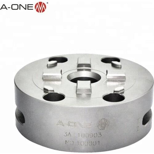 System 3R 4 jaw manual lathe chuck of cnc machining parts