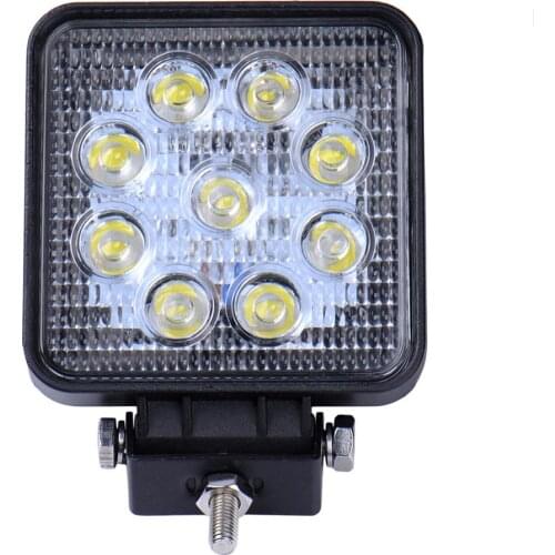 27W LED Sporlight DC 10-30V Floodlight IP67 Working Light 2050LM Night Lighting for Indoor/ Outdoor Lights 6000K