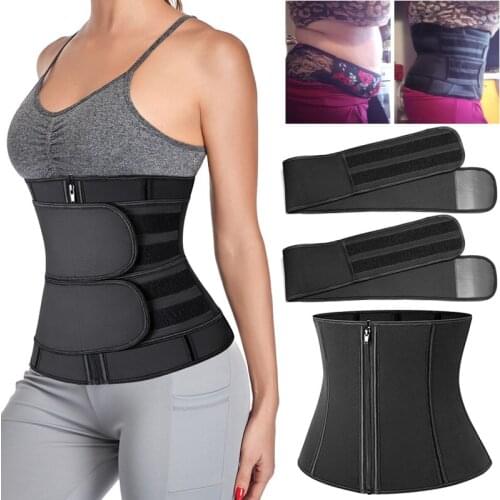 Waist Trainer Neoprene Body Shaper Detachable Trimmer Belt Women Long Torso Slimming Sheath Sweat Shapewear Belly Shapers Corset