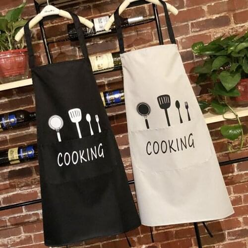 High quality Oxford cloth Apron Adult Bibs Cleaning Aprons Kitchen Accessory Waterproof Wipe hand and oil-proof household apron