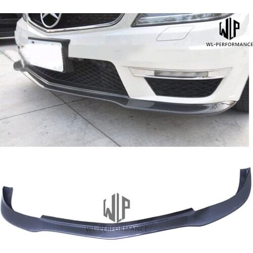 W204 High Quality Carbon Fiber Front Lip Splitter Car Styling Fit For Merceders-Benz C Class W204 Car Body Kit 2012-UP