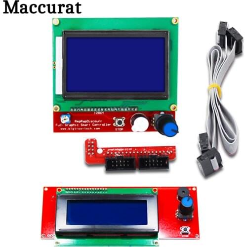 1Pcs 2004 Lcd 12864 Display 3D Printer Reprap Smart Adapter Controller Reprap Ramps 1.4 1.6 Mega2560 Board 2004LCD Controle