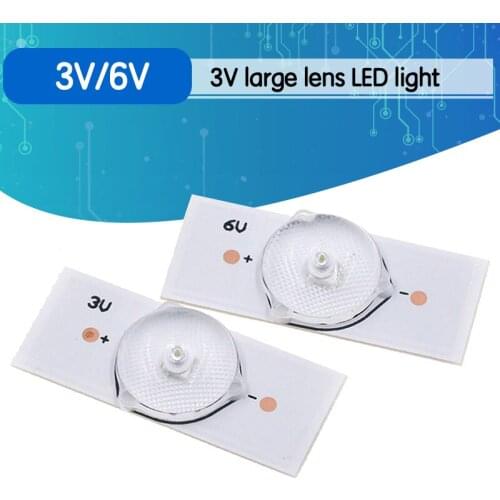 10PCS 3V SMD Lamp Beads with Optical Lens Fliter for 32-65 inch LED TV Repair