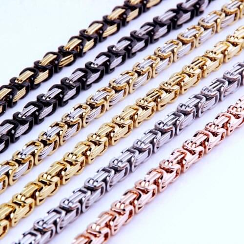 8mm Fashionable Woman Mens Necklace Bracelet High Quality Stainless Steel Choker Gold Silver Color Punk Hip Hop Jewelry Gifts