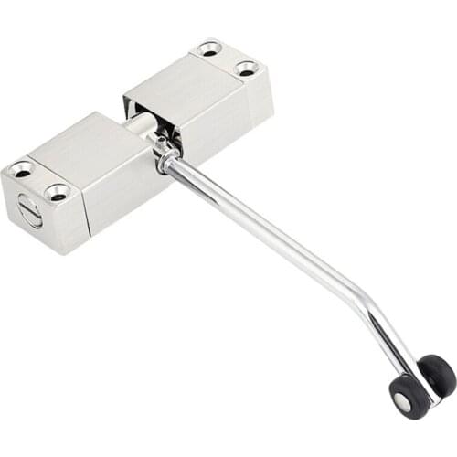 Automatic Door Closer Household Closers No Punching Quiet Zinc Alloy Adjustable Speed Simple Punch-free Stainless Steel Mute