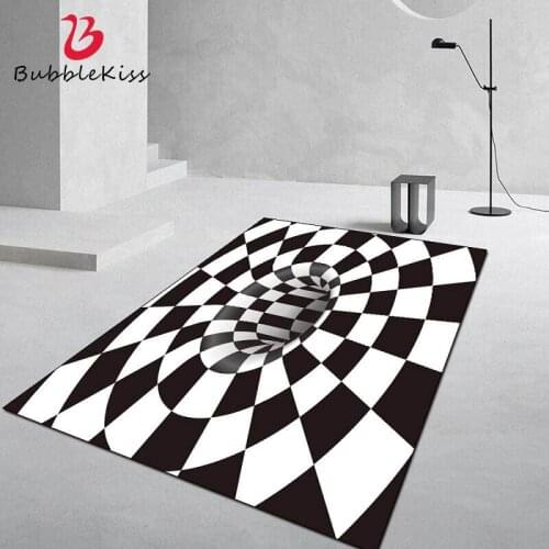 Bubble Kiss 3D Vortex Illusion Rug And Carpets For Home Living Room Non-Slip Area Rugs Creative Illusion Doormat Customized Rug