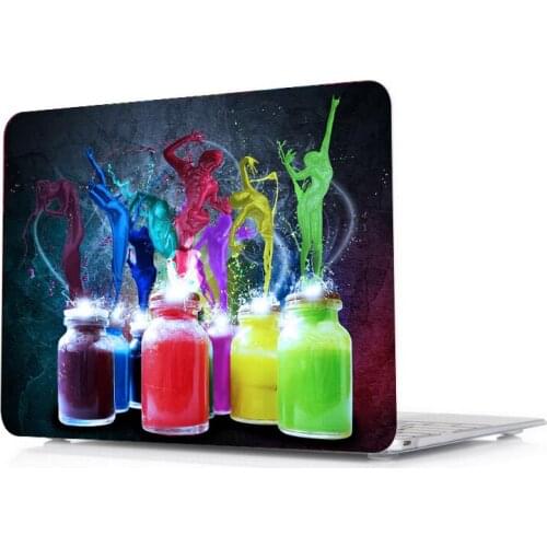 Oil Series Colors Painting Laptop Case Shell Cover For Macbook Air Pro Retina Touch Bar & ID 11 11.6 12 13 13.3 15 15.4 inch