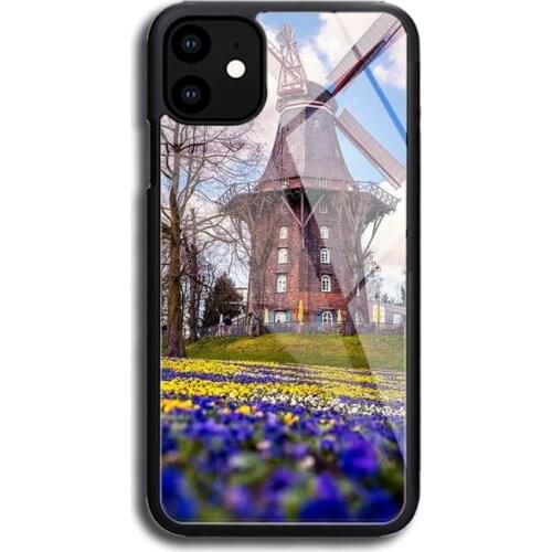 Windmill wallpaper Phone Case Rubber for iphone 11 pro max 12 11 iPhone Pro Max Mini XS 8 7 6 6S Plus X 5S SE 2020 XR phone case