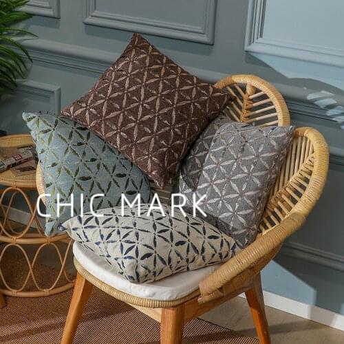 Sofa Decorative Cushions Suede Pillow Fashion Printing Square Cushion Cover Sierkussen Hoes 45x45cm Decoracion Hogar Moderno