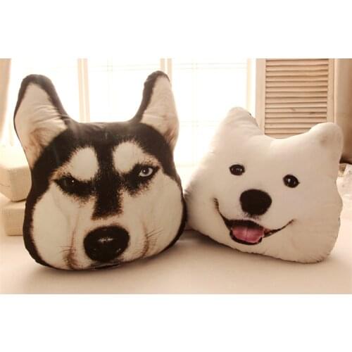 Fancytrader 2015 New Kawaii Cute High Quality Toy Plush Stuffed Husky or Samoyed Hug Pillow Free Shipping FT90453