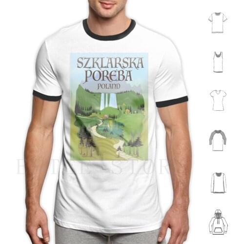 Szklarska Poreba Poland T Shirt Print Cotton Szklarska Poreba Poland Travel Poland Travel Landscape Waterfall Polish Poland