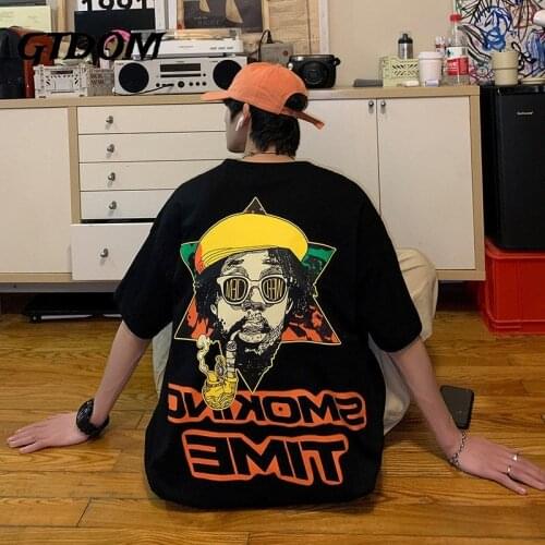 GTDOM Cotton Couples Streetwear T-shirt Men Punk Letter Print Harajuku Half Sleeve Hip Hop Oversize Gothic Cool Vintage Tshirts