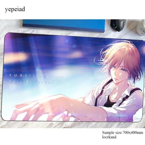 Yuri on ice mouse pad gamer 700x400x3mm Fashion gaming mousepad notebook pc accessories HD pattern laptop padmouse ergonomic mat