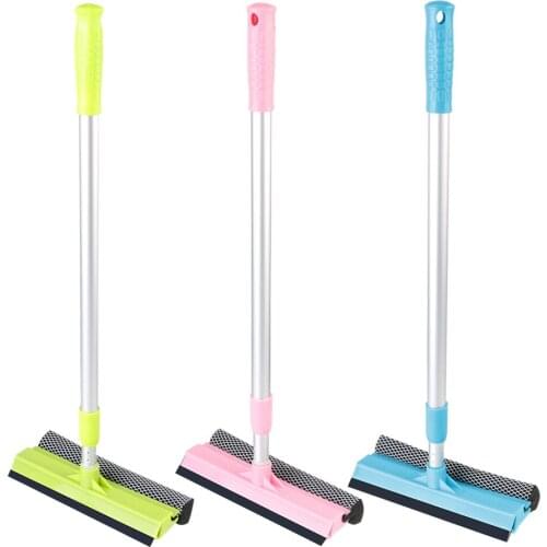 Home Cleaning Tools Squeegee Sponge Glass Window Cleaner Adjustable Window Glass Cleaner Wiper Telescopic Rod 2 in 1