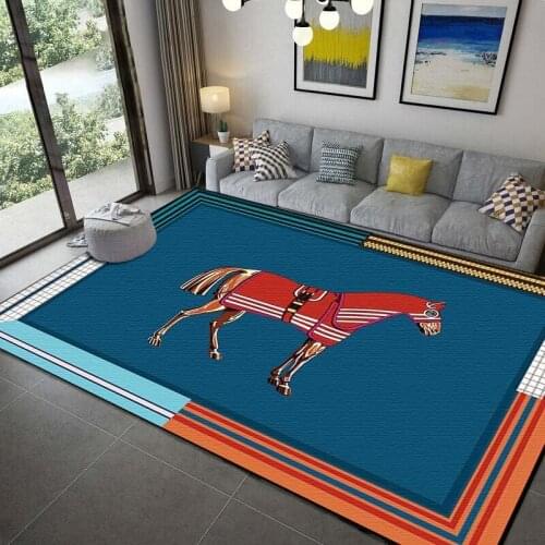 Horse Flag Rug Horse Art Potrait Horse Area Rug Bath Mat Door Mat Carpets for Living Room Bath Rug Bedroom Decor Yoga Mat