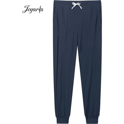 Joyaria Women Jogger Pants Long Pajama Bottoms Sleep Trousers Home Pyjama Panties Fashion Female Nightwear