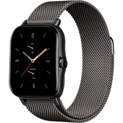 20mm/22mm Magnetic band For Amazfit GTS/2/2e/GTS2 Mini/GTR 42mm/47mm/GTR2/2e/stratos 2/3 Metal Watch Bracelet Amazfit bip strap