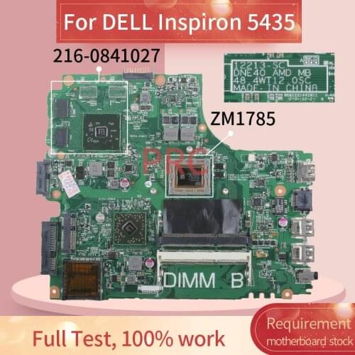 For DELL Inspiron 5435 ZM1785 Laptop motherboard 12213-SC 216-0841027 DDR3 Notebook Mainboard