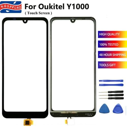 100% New 6.09" For Oukitel Y1000 Touch Screen Front Glass Panel Touchscreen Sensor Replacement For Oukitel Y 1000 + Tools & Tape