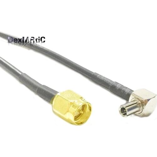 New SMA Male Plug Switch TS9 Right Angle Jumper Cable RG174 Wholesale 10/15/20/30/50/100cm Adapter for HUAWEI ZTE modem