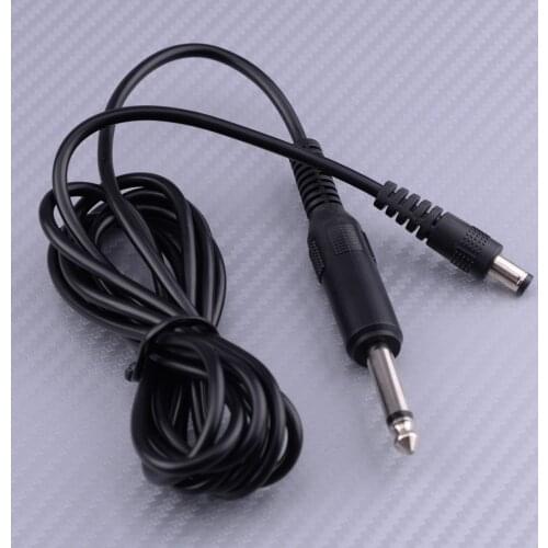 1.9M Power Supply Connection DC RCA Jack Cable Clip Cord Fit for EZ Pen Type Tattoo Machine Gun Liner Shader