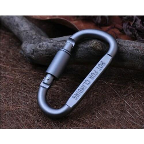 ANT D Type Mountaineering Buckle Aluminum Climbing Carabiner Keychain Climbing Hook Fit Outdoor Sports