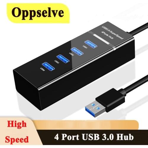 4 Ports USB 3.0 HUB Splitter Multiple USB 3.0 HUB Adapter Expander For MacBook Pro Computer PC Laptop Notebook Data Transmission