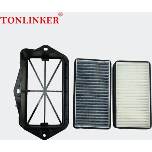 TONLINKER 3 Holes Air Filter For Vw Caddy Eos Golf MK5 MK6 Passat B5 B6 B7 Passat CC Scirocco MK3 Touran Car External Air Filter