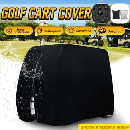 210D Waterproof Oxford Cloth PVC Golf Car Cart Dust Cover For Club Car Rain Snow Dustproof Covers For Yamaha EZ Go Club