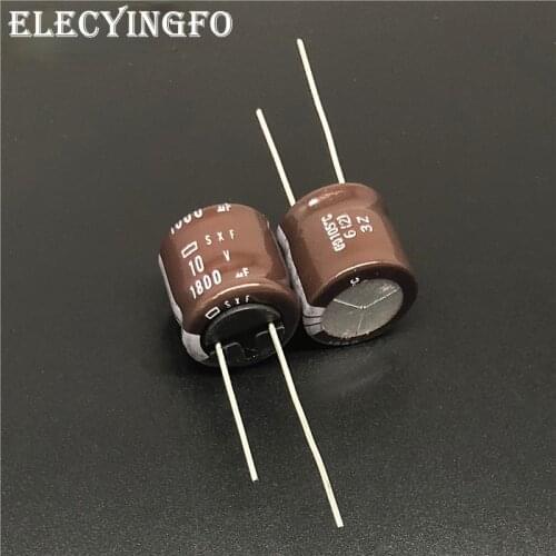 10pcs/Lot 1800uF 10V1800UF NCC SXF Series 16x15mm Low impedance long life 10V1800uF Power supply Capacitor Strong Feet