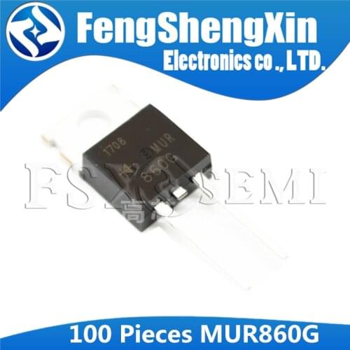 100pcs/lot MUR860G U860G MUR860 U860 Power Rectifiers TO-220