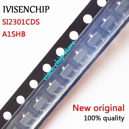 100pcs SI2301CDS SI2301BDS SI2301 A1SHB SOT23-3