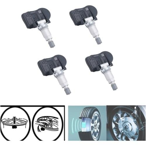 4pcs Tire Pressure Monitor Sensor For Citroen C4 B5 C5 C6 C8 V3 X3 X40 X6 X7 For Peugeot 807 607 508 SW GT Replace 5430T4