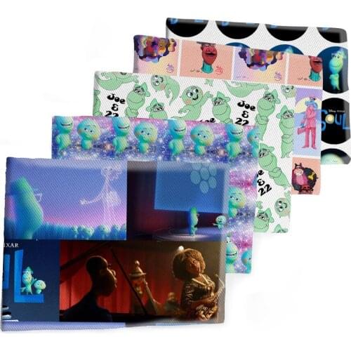 50*145CM Fabric Cartoon Soul Pattern Printed Polyester Cotton Twill Fabric Patchwor Printed