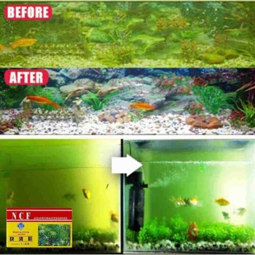 Aquarium Water Clarifier Fish Tank Water Purifying Powder for Freshwater and Saltwater 30g(5pcs) D1