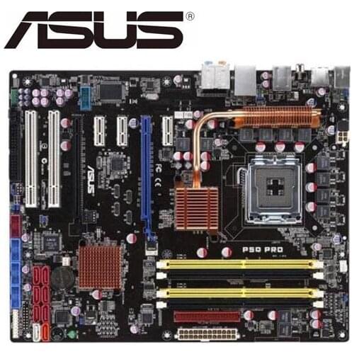 For ASUS P5Q PRO original Desktop motherboard DDR2 LGA 775 boards 16GB P45 USED Desktop Motherboard