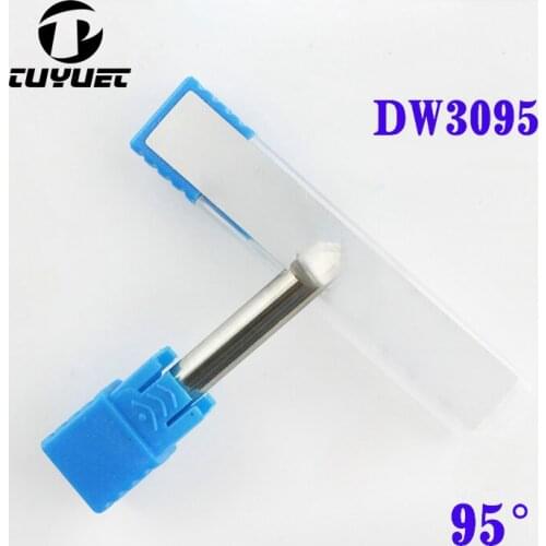 DW3095 tungsten Steel Double Groove flat drill D6x95°x40*1T 95° Carbide End Mill Angel Milling Cutter