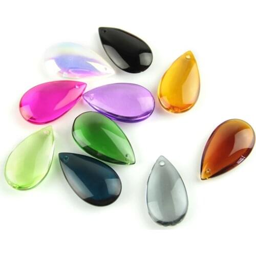 Classical Crystal Water Drop 38mm/50mm Mixed Colors For Earrings And Chokers Necklaces And Lighting Pendant For Chandeliers