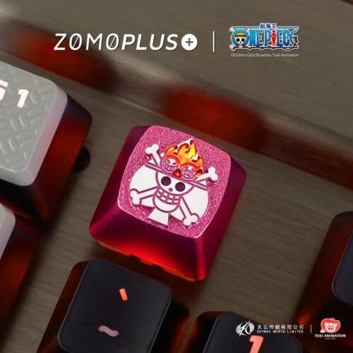 ONE PIECE Key cap mechanical keyboard keycap personality design,ONE PIECE series key cap aluminum alloy keycaps Cherry MX axis