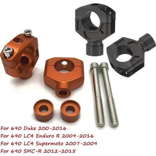 Motorcycle Handlebar Mount Clamp Riser Kit Handle Bar High Lifter For KTM Duke 390 690 LC4 Enduro Supermoto SMC Duke390 Duke690