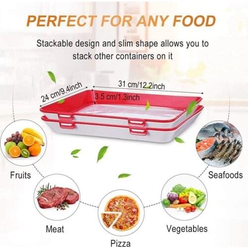 Kitchen Creative Vacuum Food Preservation Tray Food Preservation Isolator Organizer Food Preservation Food Preservation