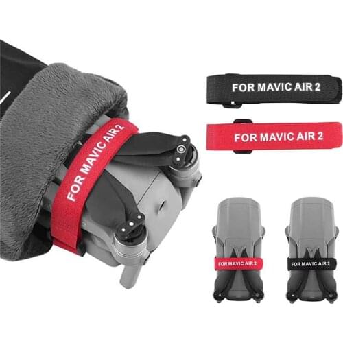 2PCS Propeller Blade Straps Tape for DJI Mavic Air 2 Drone Propeller Non-Slip Fixed Blade Stabilizer Protection Belt Clip Holder