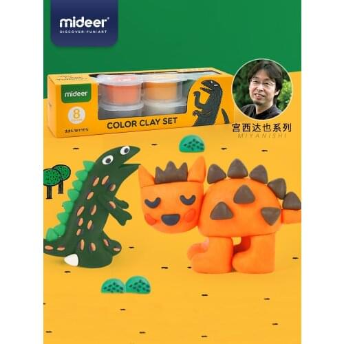 Mideer Childrens Modeling Clay Slime Learning Education DIY Plasticine Toys Plasticine Tool Kit 3-6Y Birthday Gift